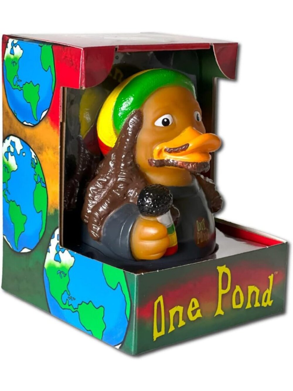 Floating Rubber Ducks - Rasta Collectible Bath Toy Gift for Kids & Adults